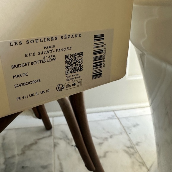 Sezane Bridget Bottes Low Suede Women's Boots. - Picture 8 of 9